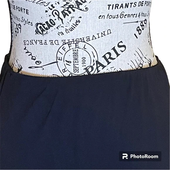 ALex Evening Black Chiffon Maxi Skirt with Handkerchief Hemline Women’s Size 1X - Picture 6 of 9